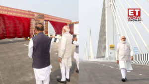 PM Modi Unveils ₹3,000 Crore Kumar Bhaskar Varma Setu, Enhancing Connectivity Between Guwahati and North Guwahati